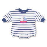 Bubbly Sailboat - Sweatshirt Bubble  Sailboat with Bow