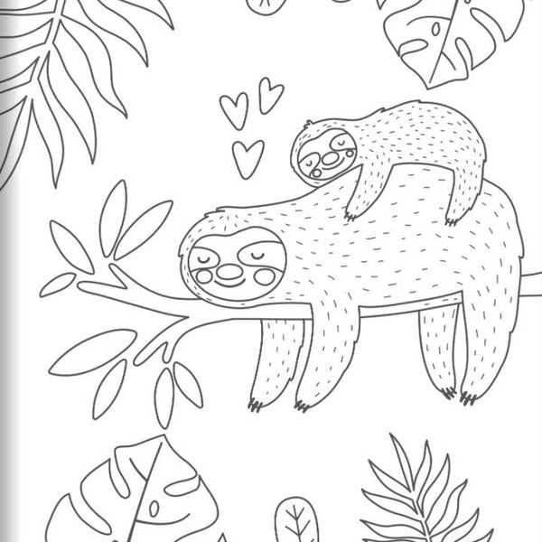 Coloring Book - Amazing Animals - HoneyBug 