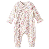 Bunny Blooms Soft Bamboo Zipper Romper for Easter