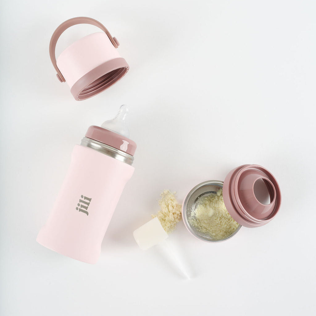 All-In-One Baby Bottle - Rose - HoneyBug 