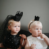 Silicone Baby Bib - Numbers Black