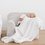 WAFFLE KNIT TODDLER BLANKETS