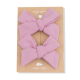Cameo Pink - Bow Clips 2 Pack - HoneyBug 