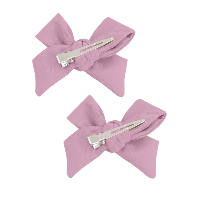 Cameo Pink - Bow Clips 2 Pack - HoneyBug 