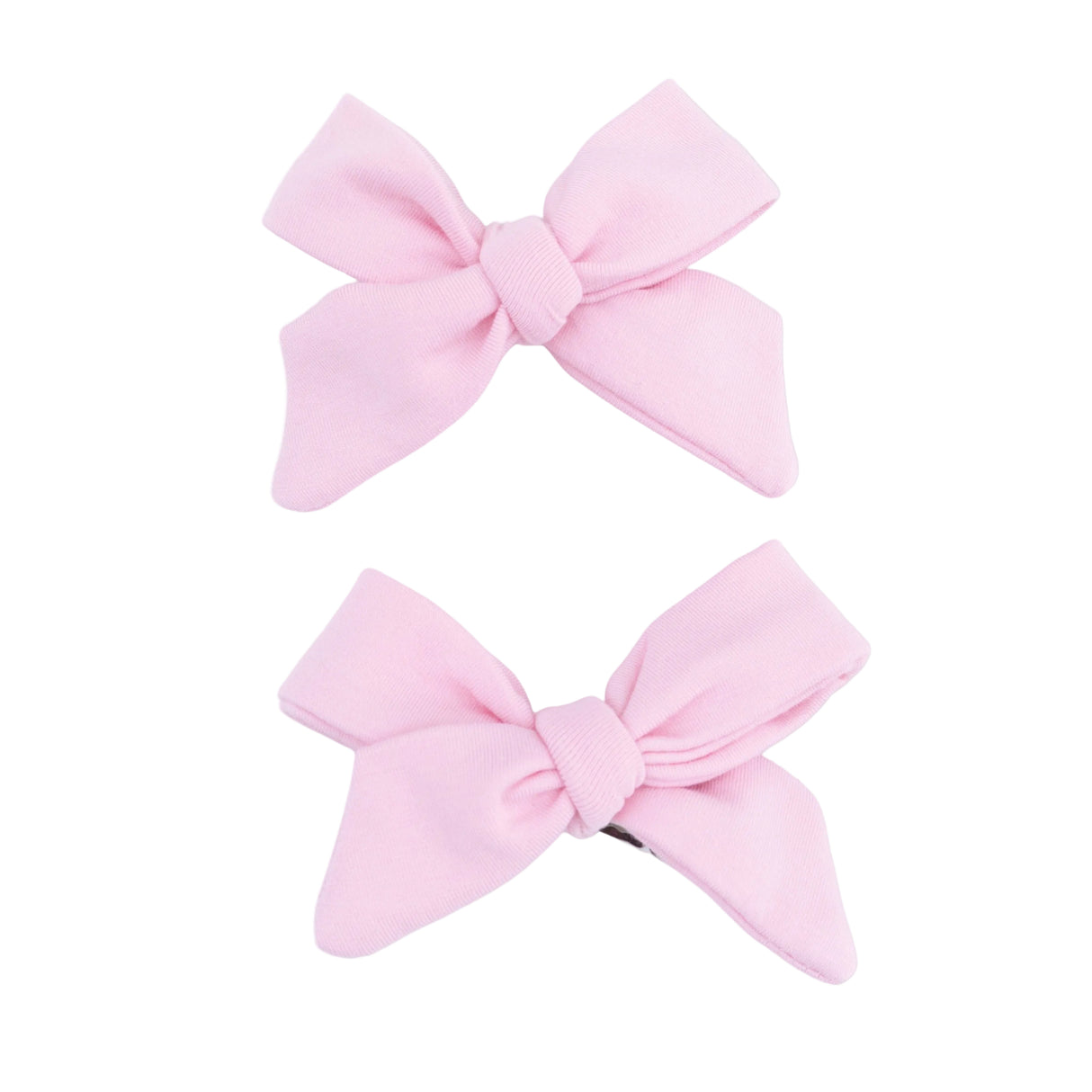 Solid Romance Rose  - 2 Pack Bow Clips