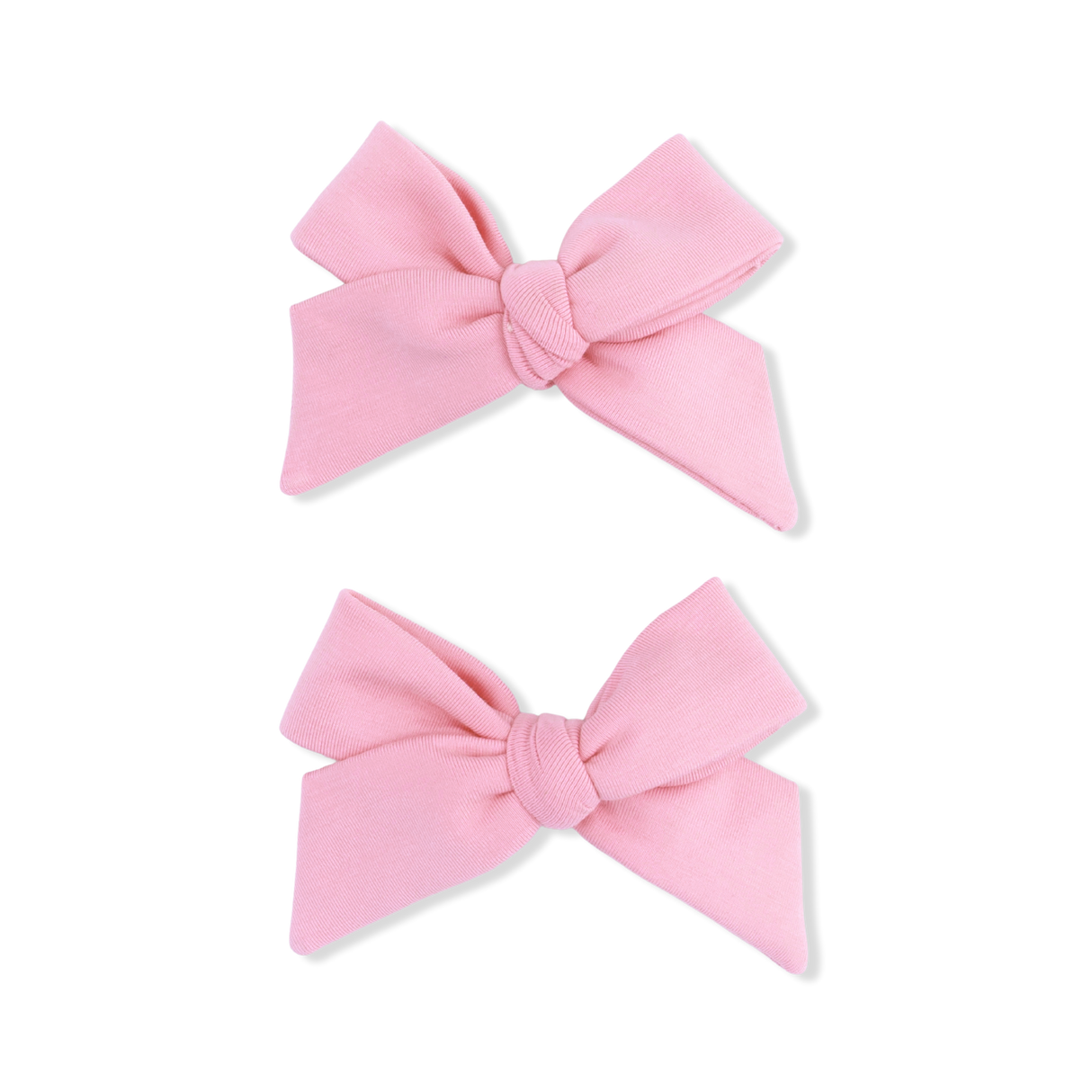 Solid Rose Elegance - 2 Pack Bow Clips