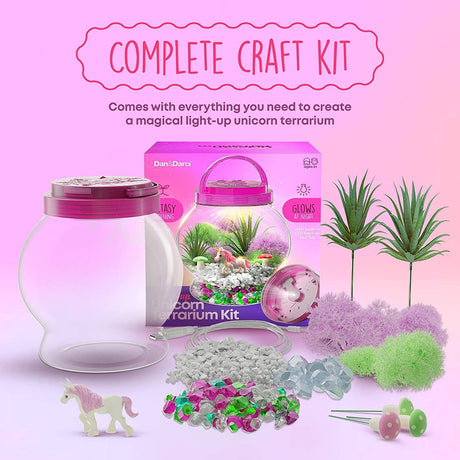 Light-Up Unicorn Terrarium Kit - HoneyBug 