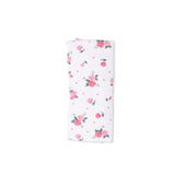 Pink Rosettes - Ruffle Burp Cloth
