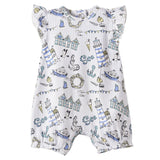 Seashore Bubble Romper – Bamboo Baby Girl Outfit