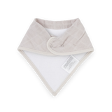 Cotton Muslin + Fleece Bandana Bib 4 Pack - Mauve Stripe - HoneyBug 