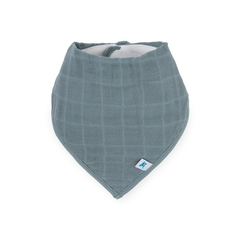 Cotton Muslin + Fleece Bandana Bib 4 Pack - Sea - HoneyBug 