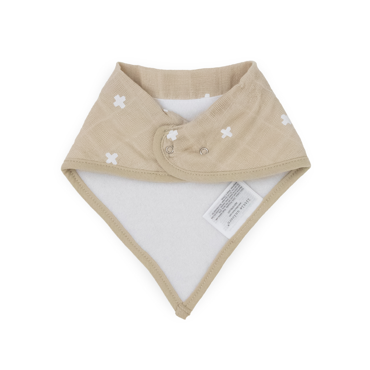 Cotton Muslin + Fleece Bandana Bib 4 Pack - Woof - HoneyBug 