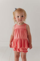 Baby Girl Double Peplum & Bloomer Set