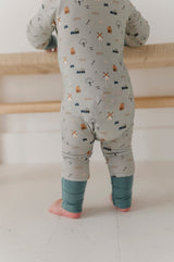 Long Sleeve Zip Romper