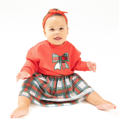 Holiday Plaid - Holiday Plaid Tutu Skirt - HoneyBug 