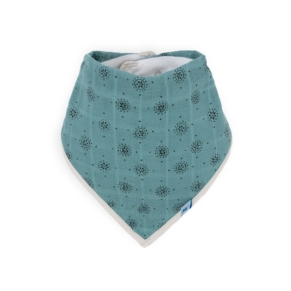 Cotton Muslin + Fleece Bandana Bib 4 Pack - Wallflower - HoneyBug 