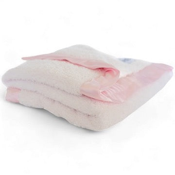 Classic Satin Border Blanket - Pink