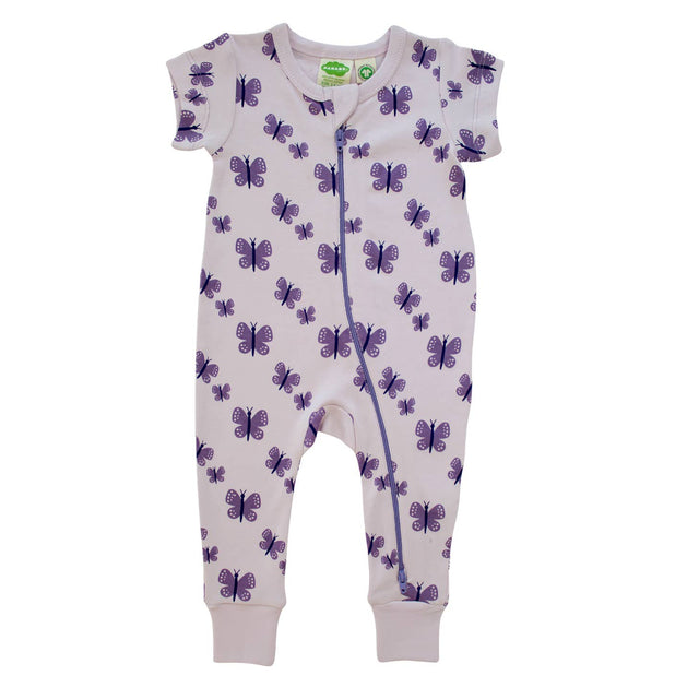 Essential Basics '2-Way' Zip Romper - Butterfly - HoneyBug 