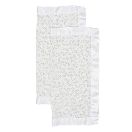 2-pack Muslin Security Blankets - Greenery - HoneyBug 