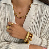 Gage Oversized Link Bracelet - HoneyBug 