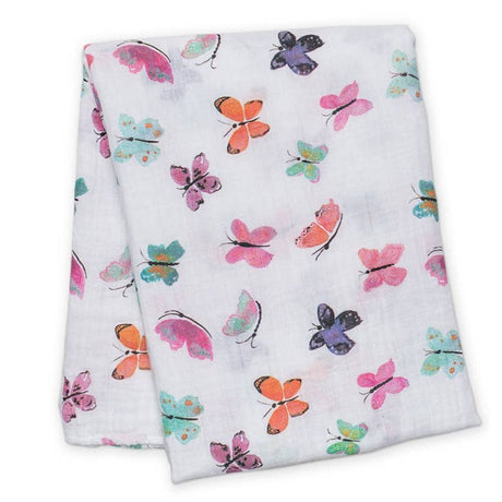 Classic Muslin Swaddle - Butterflies - HoneyBug 