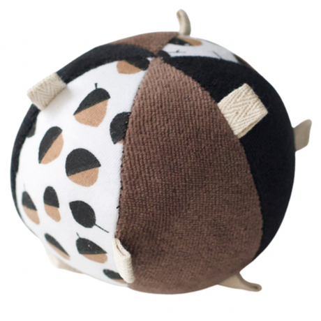 Taggy Ball with Rattle - Acorn - HoneyBug 