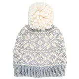 Holiday Christmas Beanie- Bowie Grey - HoneyBug 