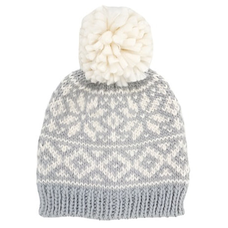 Holiday Christmas Beanie- Bowie Grey - HoneyBug 