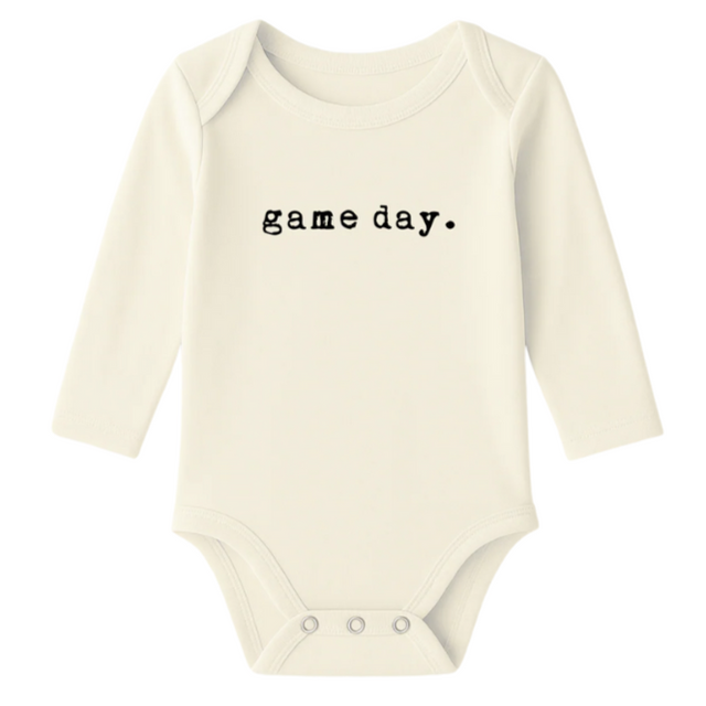 Game Day Organic Cotton Baby Bodysuit Long Sleeve - HoneyBug 