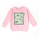 Lucky Stamp Bow Sweatshirt