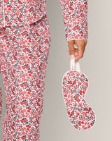 Adult's Twill Sleep Mask in Fleurs des Bois - HoneyBug 