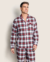 Men's Brushed Cotton Pajama Set in Balmoral Tartan