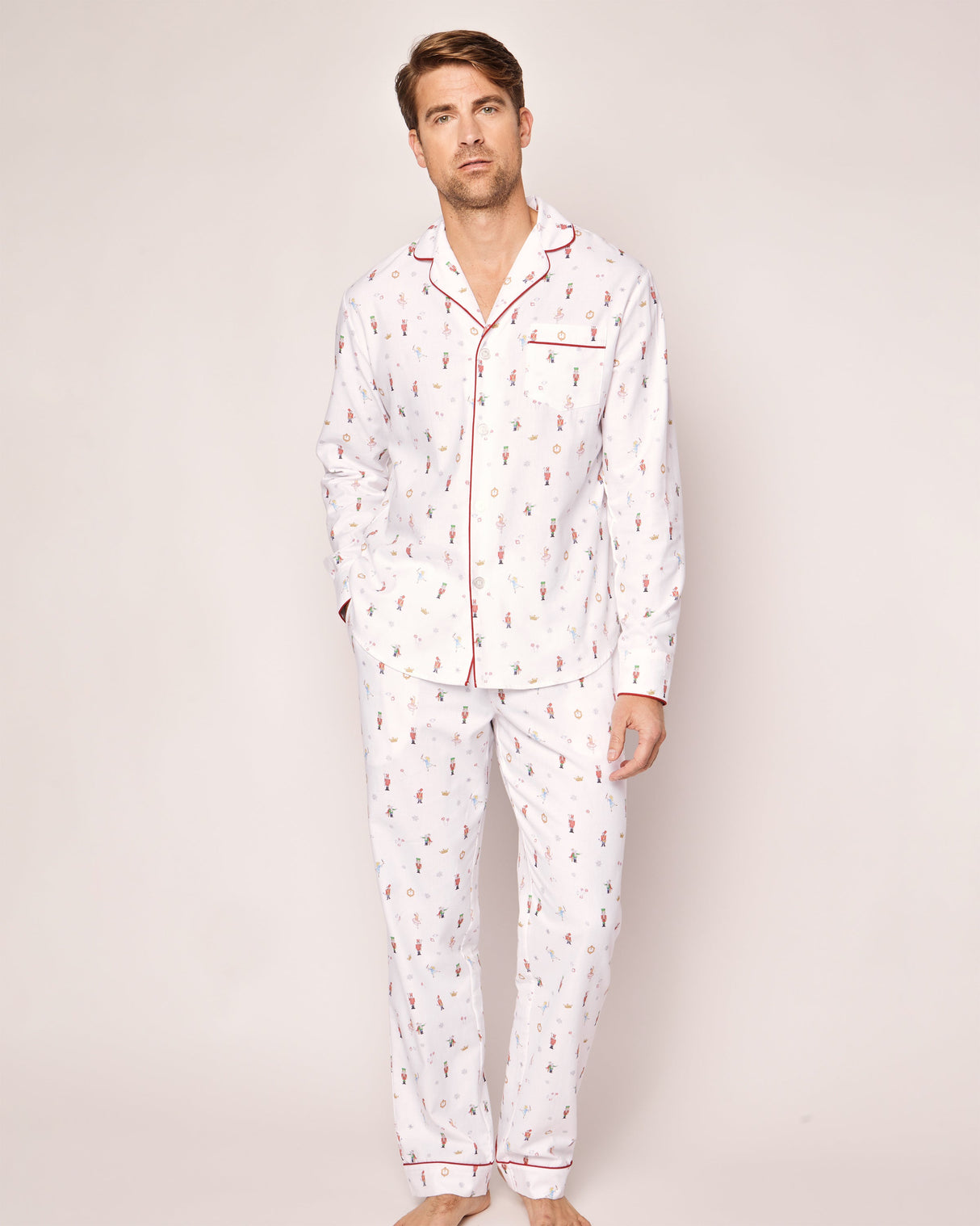 Men's Twill Pajama Set in A Night at the Nutcracker