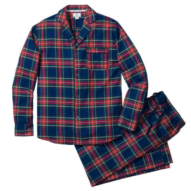 Men's Brushed Twill Pajama Set in Windsor Tartan - HoneyBug 