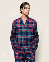 Men's Brushed Cotton Pajama Set in Windsor Tartan