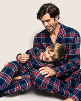 Men's Brushed Cotton Pajama Set in Windsor Tartan