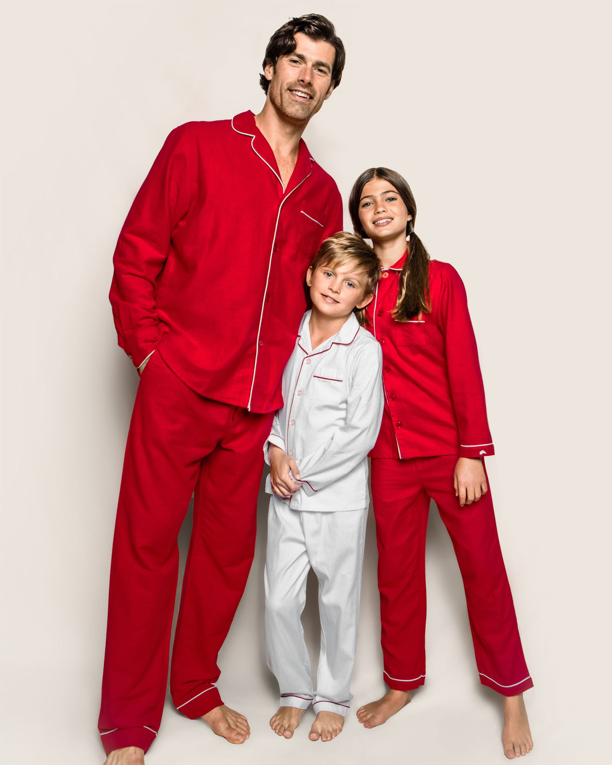 Men's Flannel Pajama Set in Red