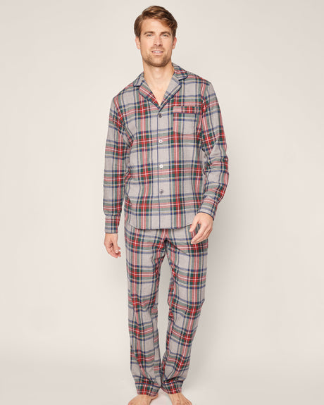 Men's Brushed Cotton Pajama Set in Westminster Tartan