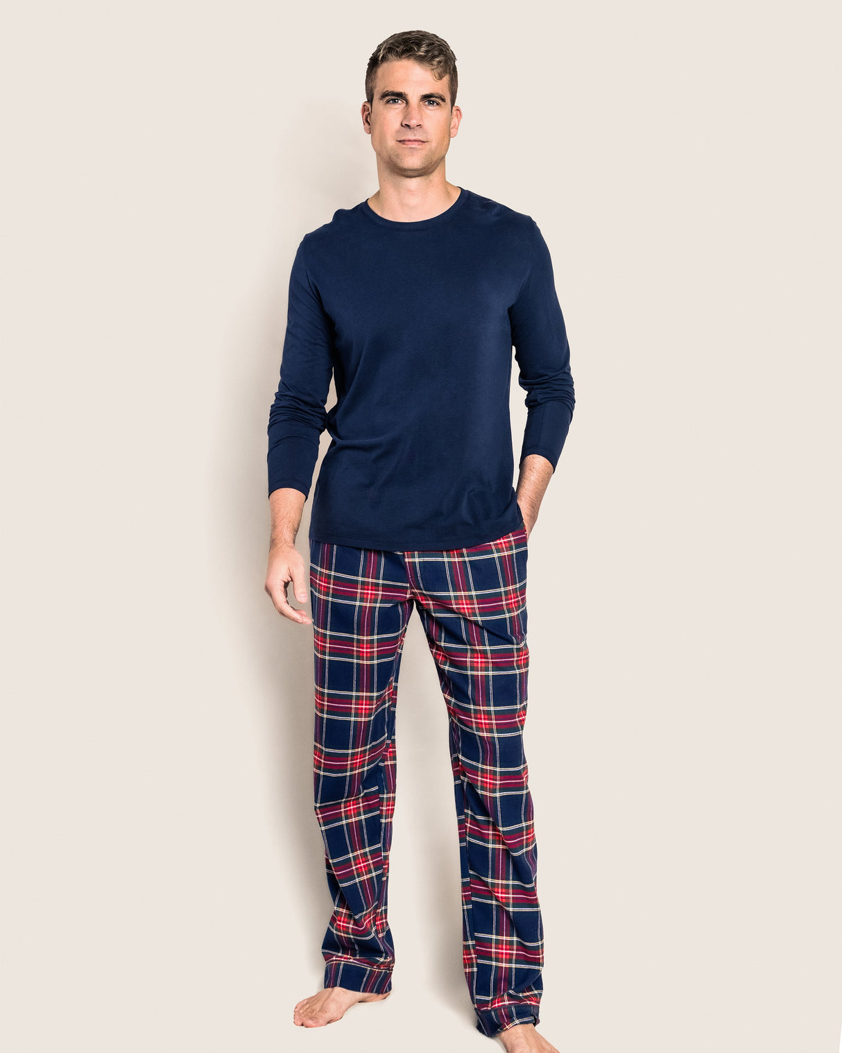 Men's Brushed Cotton Pants in Windsor Tartan