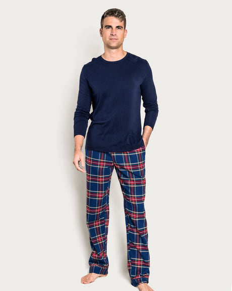 Men's Brushed Twill Pajama Pant in Windsor Tartan - HoneyBug 