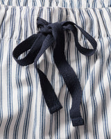 Men's Twill Pajama Pants in Navy French Ticking