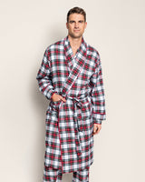 Men's Brushed Cotton Robe in Balmoral Tartan