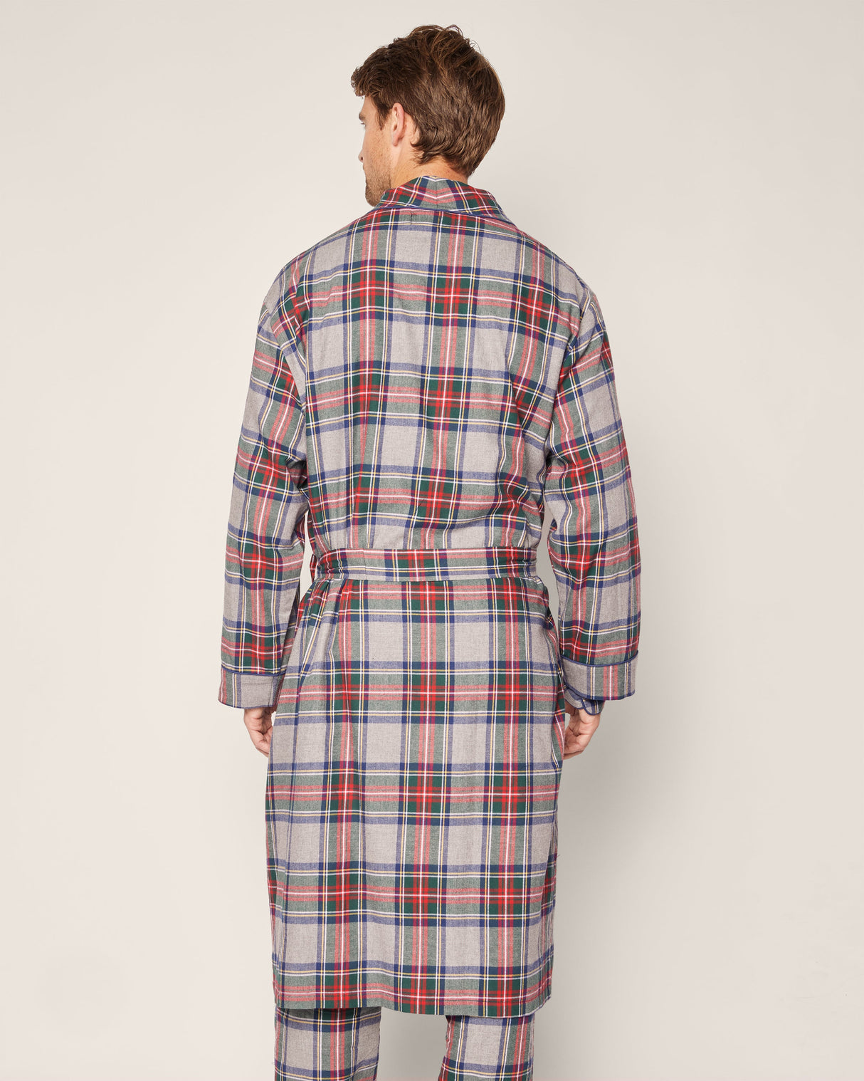 Men's Brushed Cotton Robe in Westminster Tartan