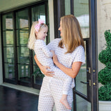 Ava Girls' Pajama Pant Set - Berkshire Batik Floral - HoneyBug 