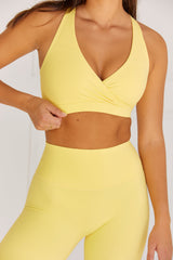 Astoria LUXE BALANCE Plunge Sports Bra - Marigold