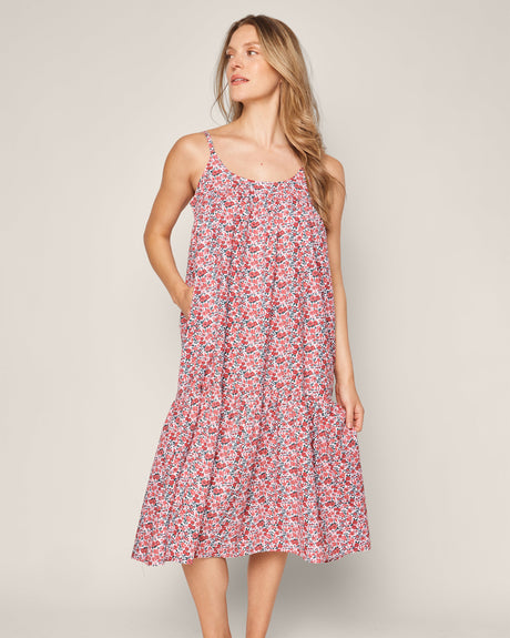 Women's Twill Chloe Nightgown in Fleurs des Bois