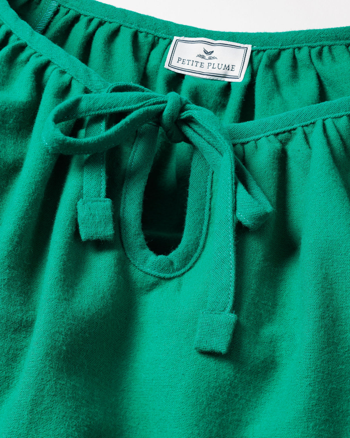 Women's Green Flannel Delphine Nightgown