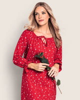 Women's Flannel Delphine Nightgown in Starry Night