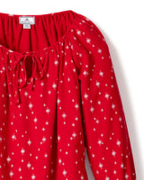 Women's Flannel Delphine Nightgown in Starry Night