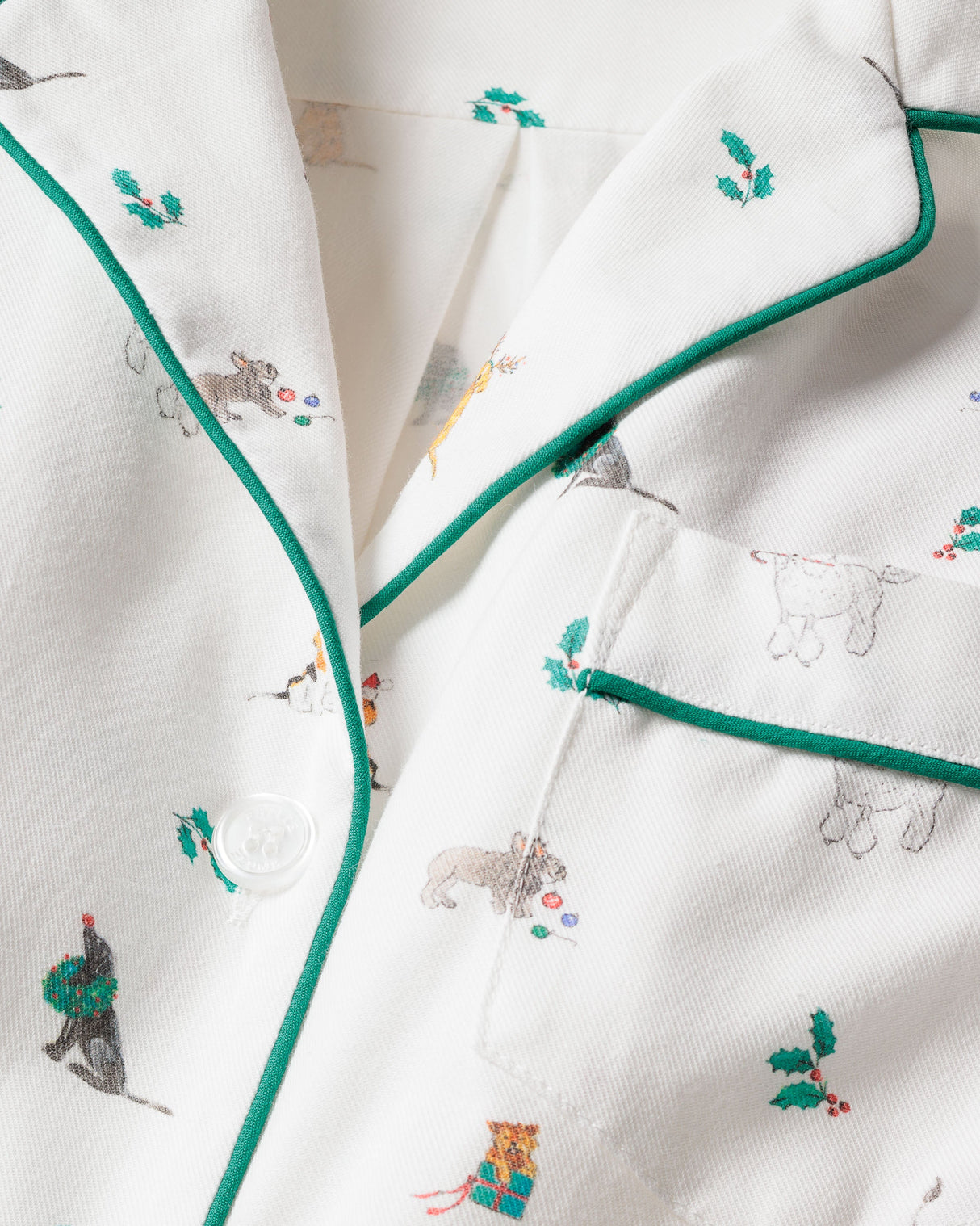 Women's Twill Nightshirt in Jingle Paws